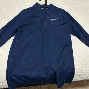 Men’s Nike Long Sleeve Quarter Zip Navy Blue Size: M